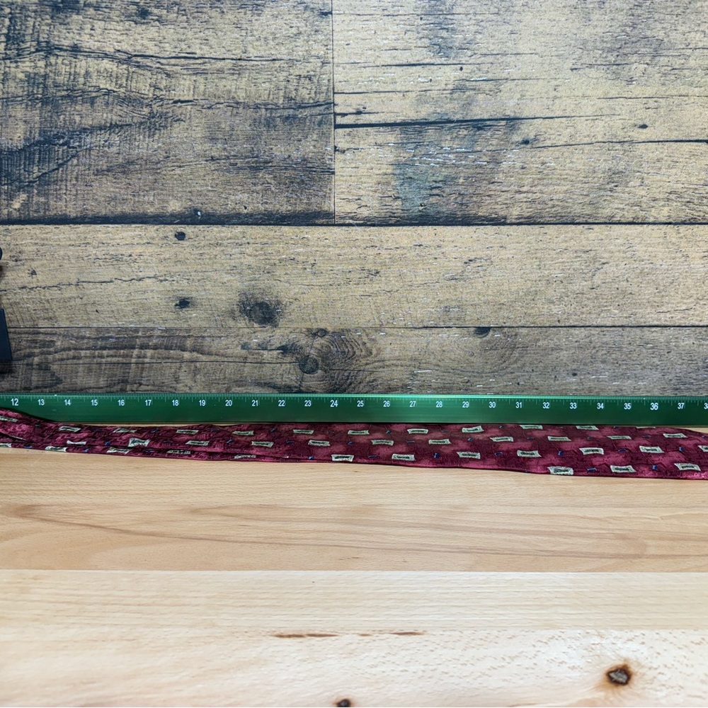 Robert Talbott Elegant Burgundy Patterned Men's T… - image 7